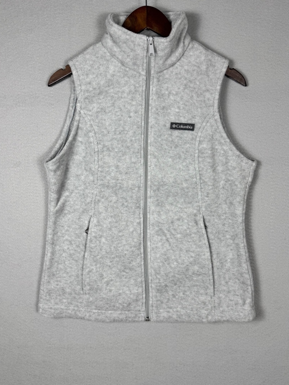 Columbia Women's Medium Gray Sleeveless Fleece Vest